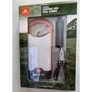 Camping Flashlight Multitool Light Kit Adventure Gift Idea 4 Pieces